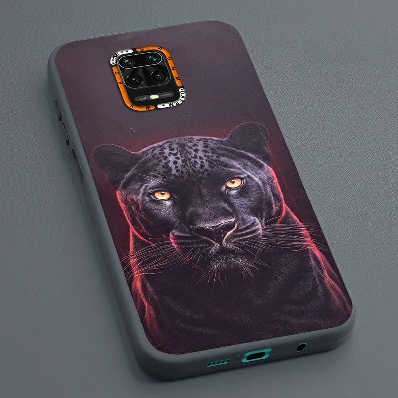 Dark Elegant Wild Creatures Printed Back Cases For Redmi Note 9 Pro