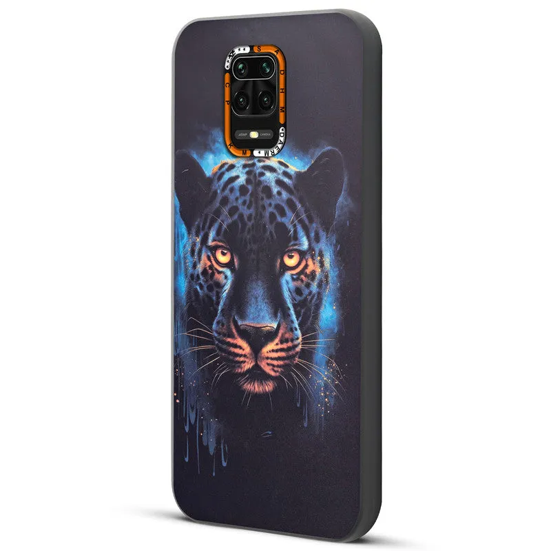 Dark Elegant Wild Creatures Printed Back Cases For Redmi Note 9 Pro