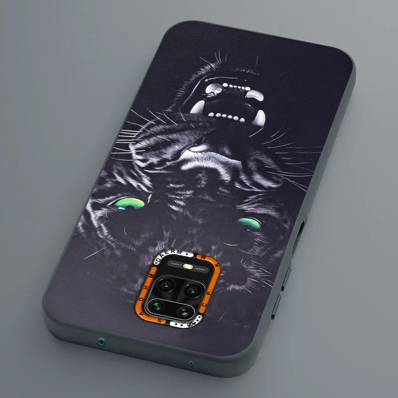 Dark Elegant Wild Creatures Printed Back Cases For Redmi Note 9 Pro