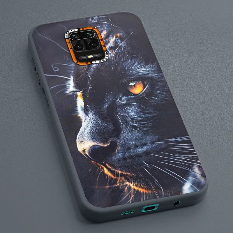Dark Elegant Wild Creatures Printed Back Cases For Redmi Note 9 Pro