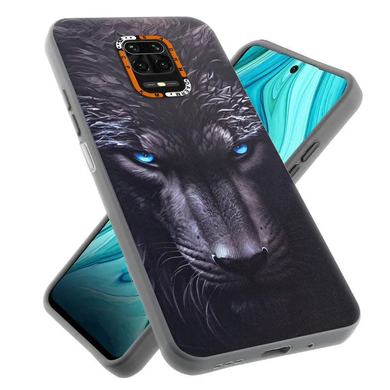 Dark Elegant Wild Creatures Printed Back Cases For Redmi Note 9 Pro