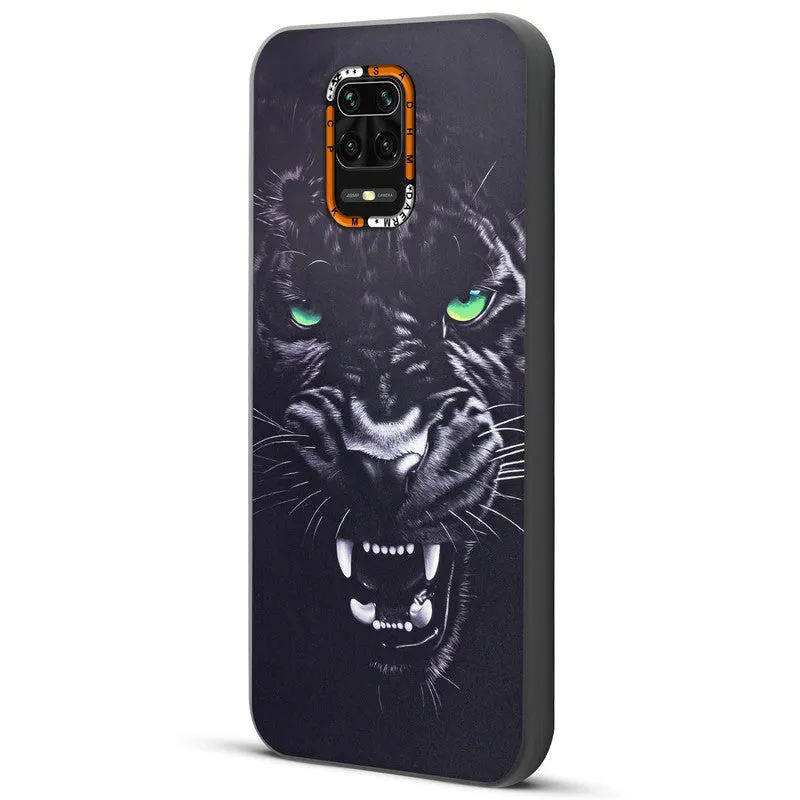 Dark Elegant Wild Creatures Printed Back Cases For Redmi Note 9 Pro