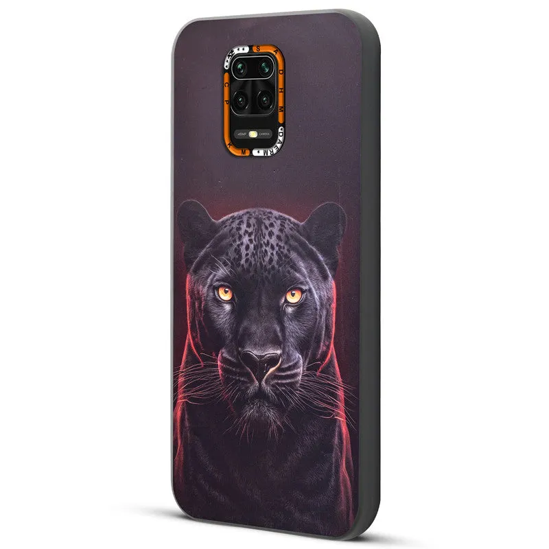 Dark Elegant Wild Creatures Printed Back Cases For Redmi Note 9 Pro