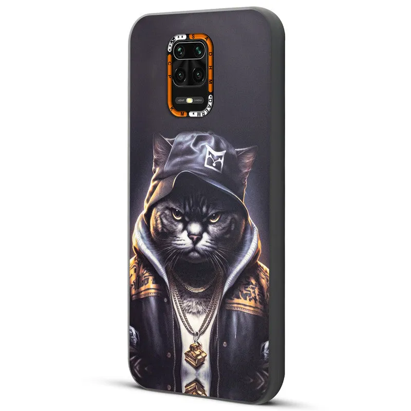 Dark Elegant Wild Creatures Printed Back Cases For Redmi Note 9 Pro