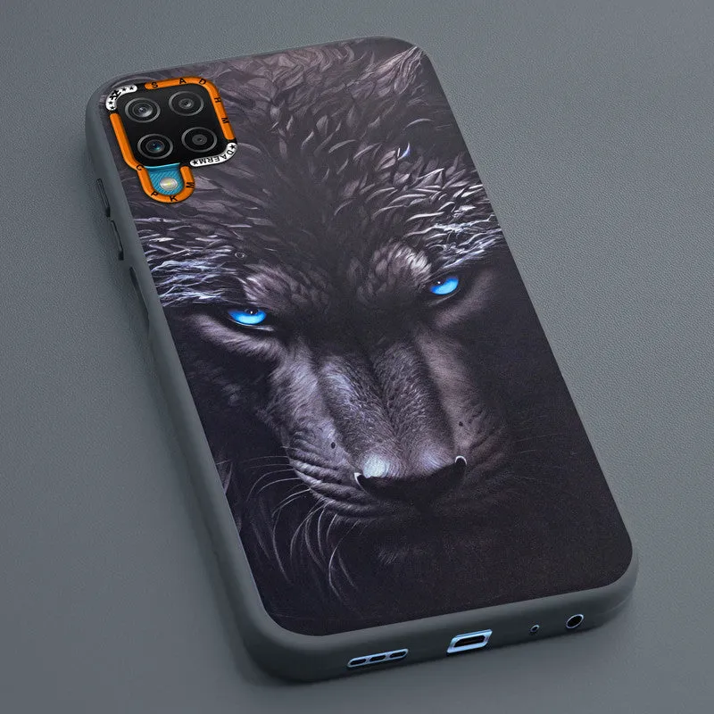 Dark Elegant Wild Creatures Printed Back Cases For Samsung A12