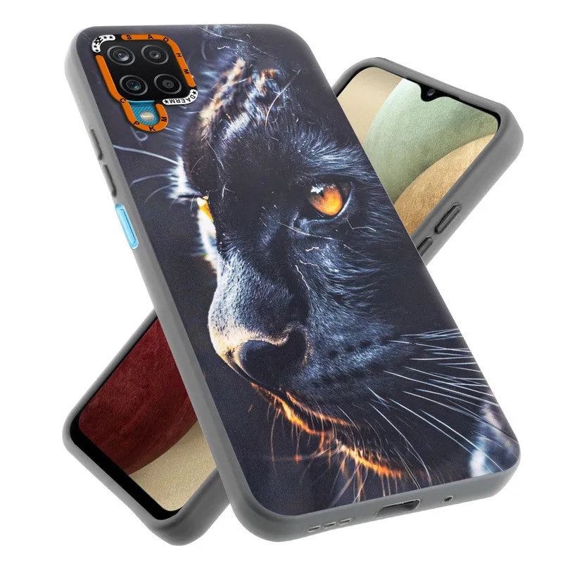 Dark Elegant Wild Creatures Printed Back Cases For Samsung A12