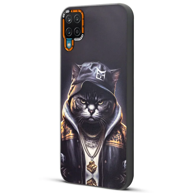 Dark Elegant Wild Creatures Printed Back Cases For Samsung A12