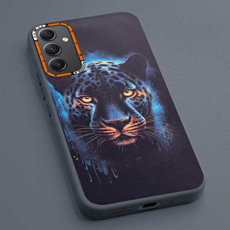 Dark Elegant Wild Creatures Printed Back Cases For Samsung A34 5G