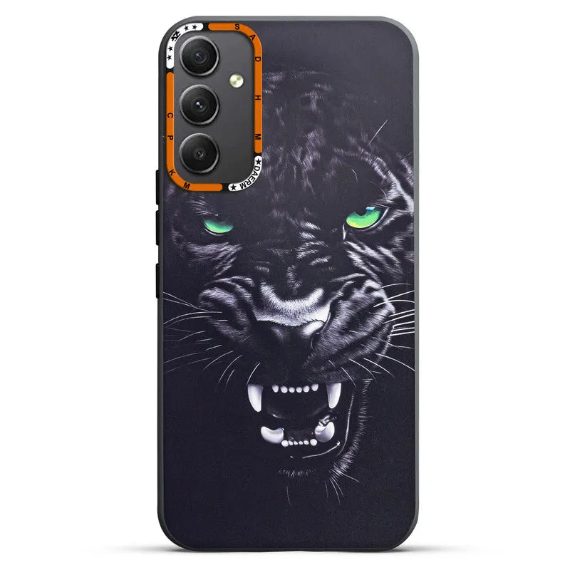 Dark Elegant Wild Creatures Printed Back Cases For Samsung A34 5G