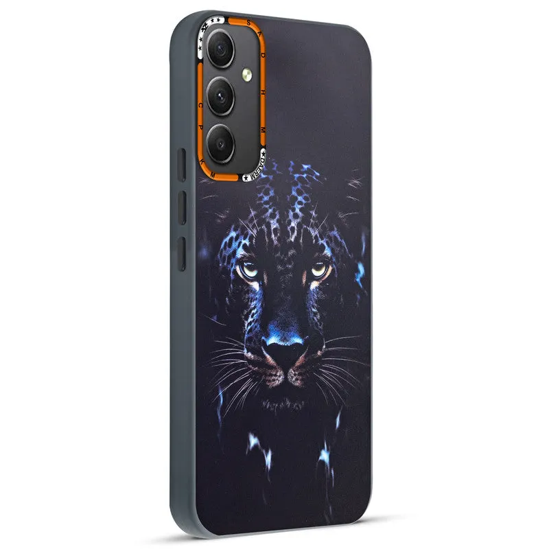 Dark Elegant Wild Creatures Printed Back Cases For Samsung A34 5G