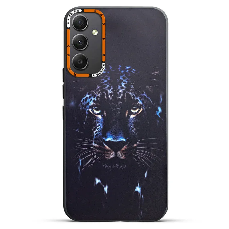 Dark Elegant Wild Creatures Printed Back Cases For Samsung A34 5G