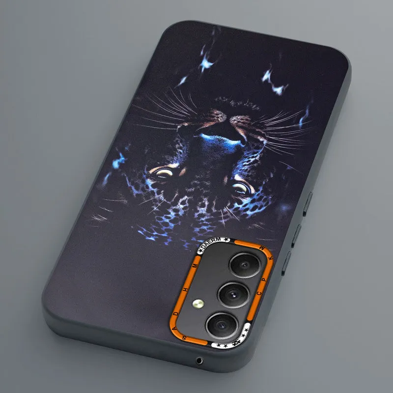 Dark Elegant Wild Creatures Printed Back Cases For Samsung A34 5G