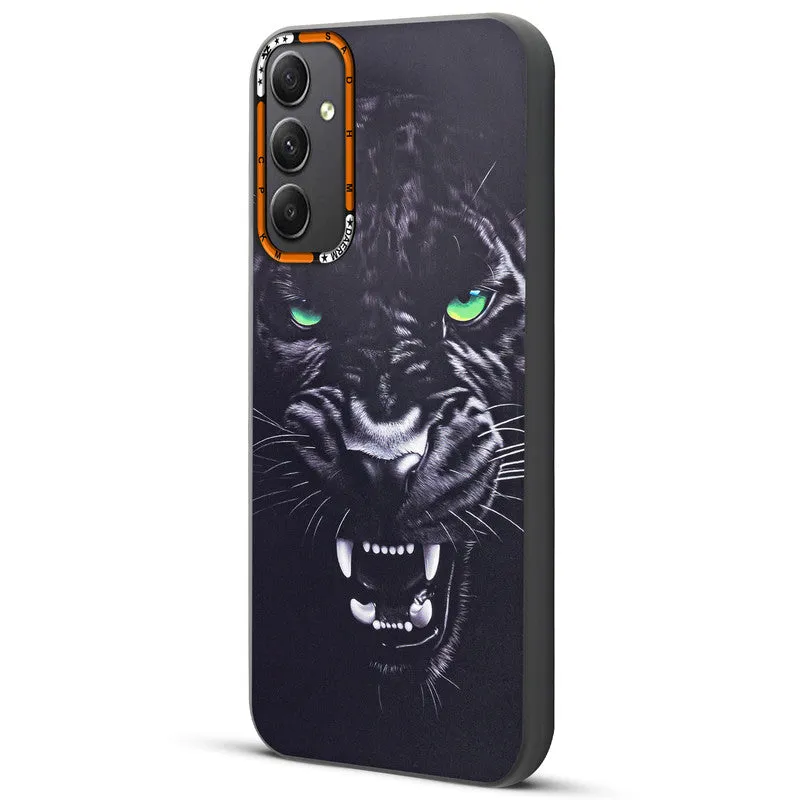 Dark Elegant Wild Creatures Printed Back Cases For Samsung A34 5G