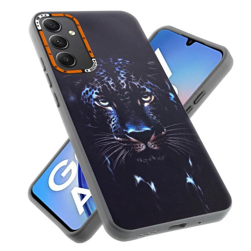 Dark Elegant Wild Creatures Printed Back Cases For Samsung A34 5G