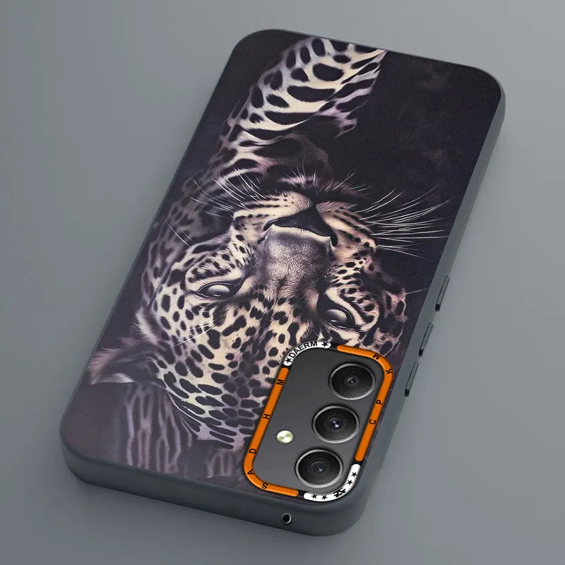 Dark Elegant Wild Creatures Printed Back Cases For Samsung A34 5G