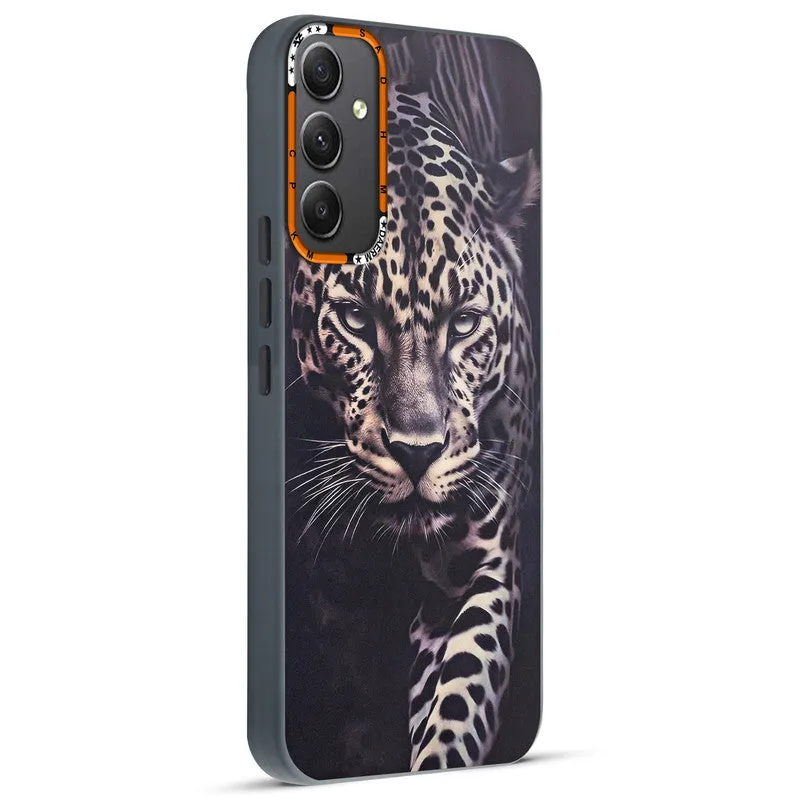 Dark Elegant Wild Creatures Printed Back Cases For Samsung A34 5G