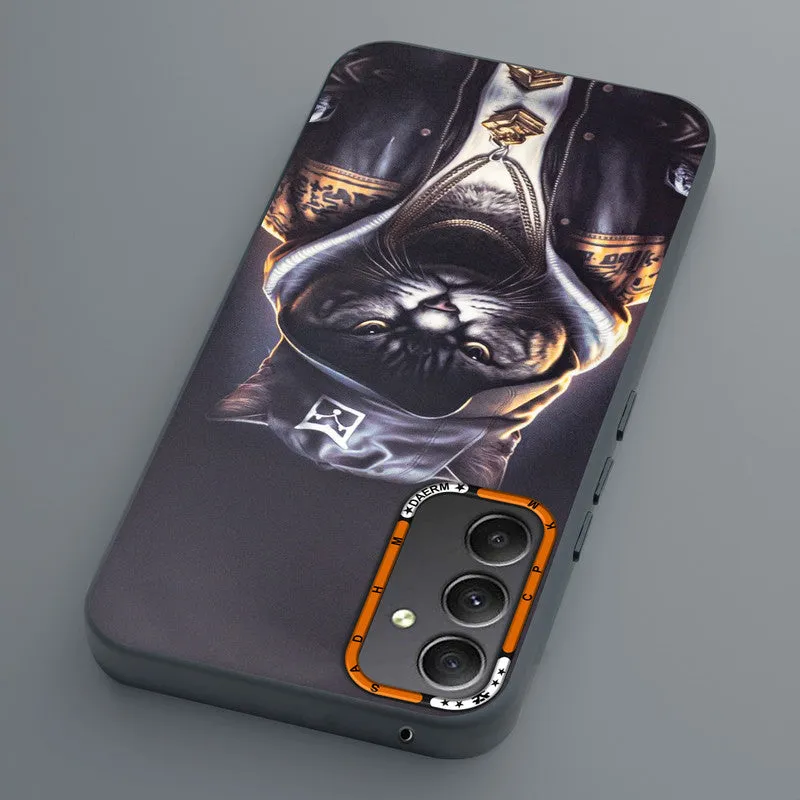 Dark Elegant Wild Creatures Printed Back Cases For Samsung A34 5G