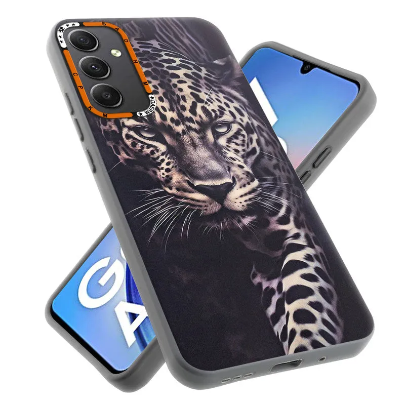 Dark Elegant Wild Creatures Printed Back Cases For Samsung A34 5G