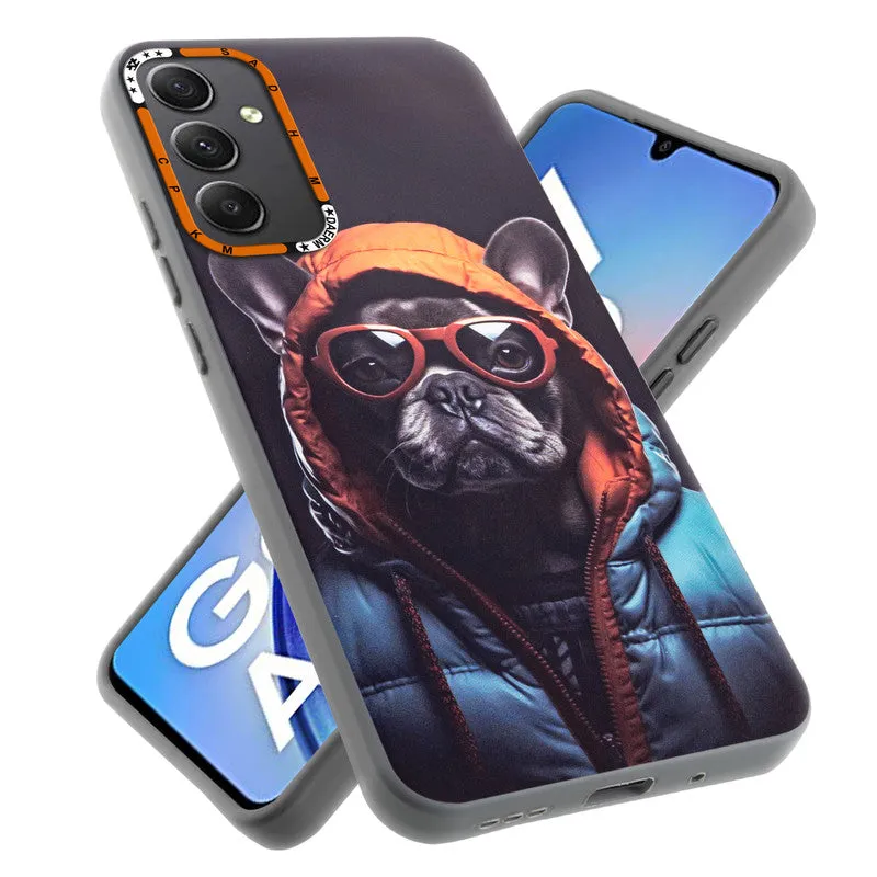 Dark Elegant Wild Creatures Printed Back Cases For Samsung A34 5G