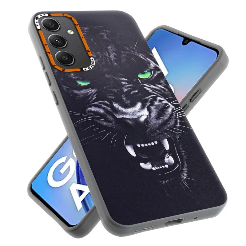 Dark Elegant Wild Creatures Printed Back Cases For Samsung A34 5G