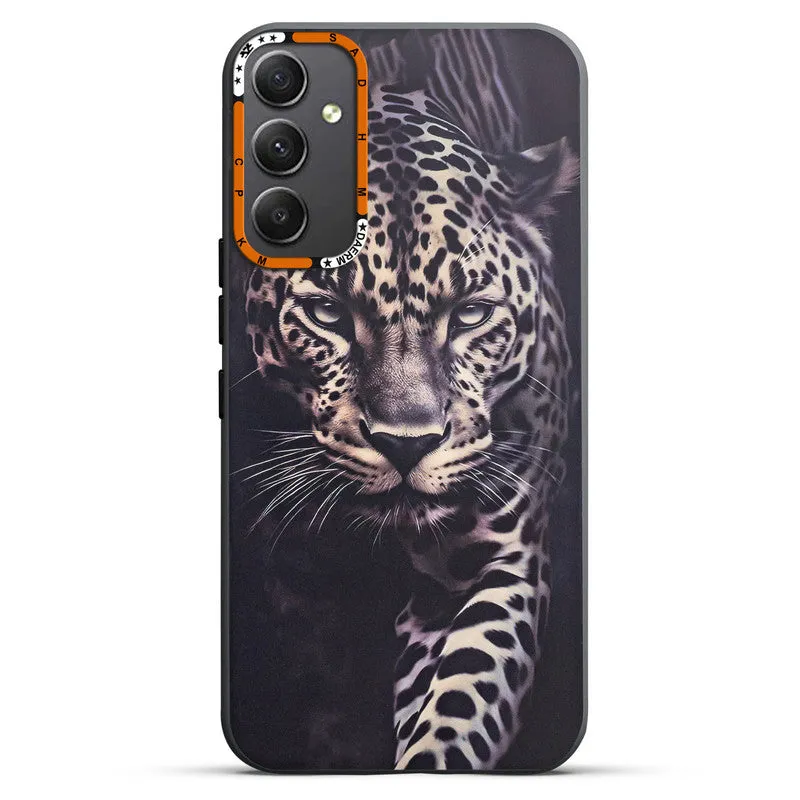 Dark Elegant Wild Creatures Printed Back Cases For Samsung A34 5G
