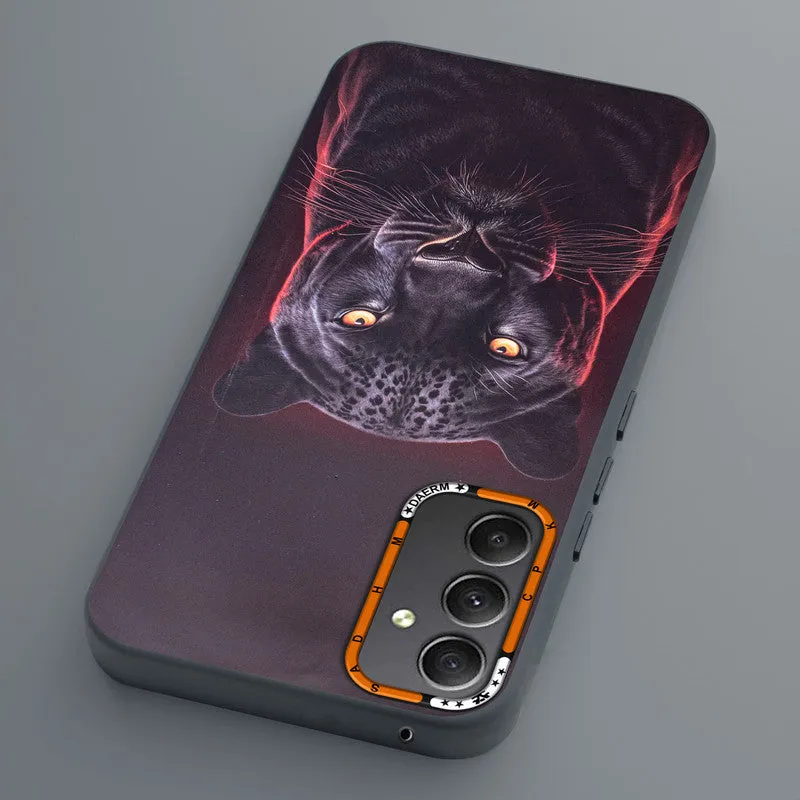 Dark Elegant Wild Creatures Printed Back Cases For Samsung A34 5G