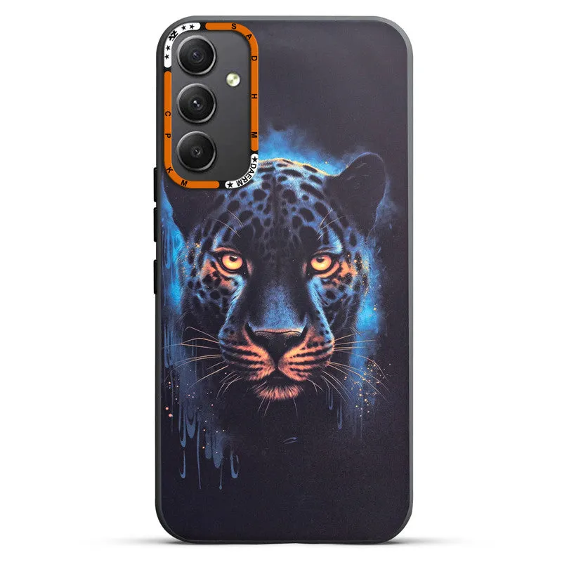 Dark Elegant Wild Creatures Printed Back Cases For Samsung A34 5G