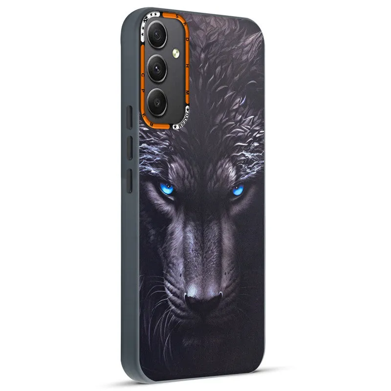 Dark Elegant Wild Creatures Printed Back Cases For Samsung A34 5G