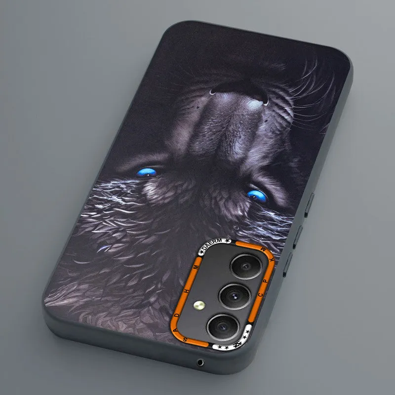 Dark Elegant Wild Creatures Printed Back Cases For Samsung A34 5G
