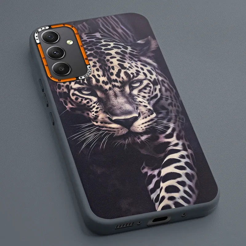 Dark Elegant Wild Creatures Printed Back Cases For Samsung A34 5G