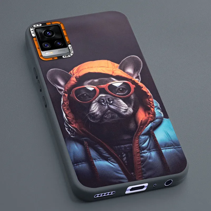 Dark Elegant Wild Creatures Printed Back Cases For Vivo V20