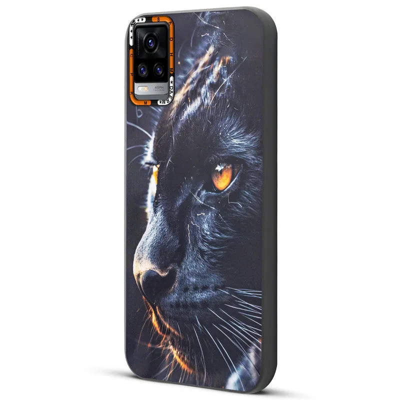 Dark Elegant Wild Creatures Printed Back Cases For Vivo V20