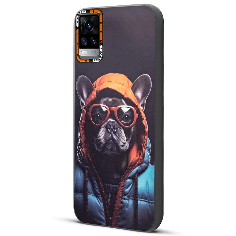 Dark Elegant Wild Creatures Printed Back Cases For Vivo V20