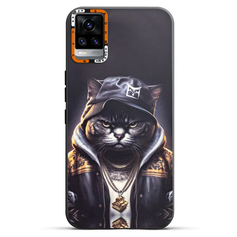 Dark Elegant Wild Creatures Printed Back Cases For Vivo V20