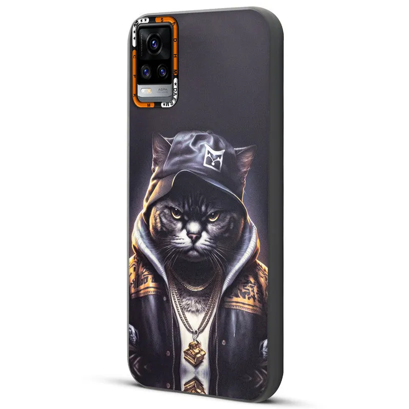 Dark Elegant Wild Creatures Printed Back Cases For Vivo V20