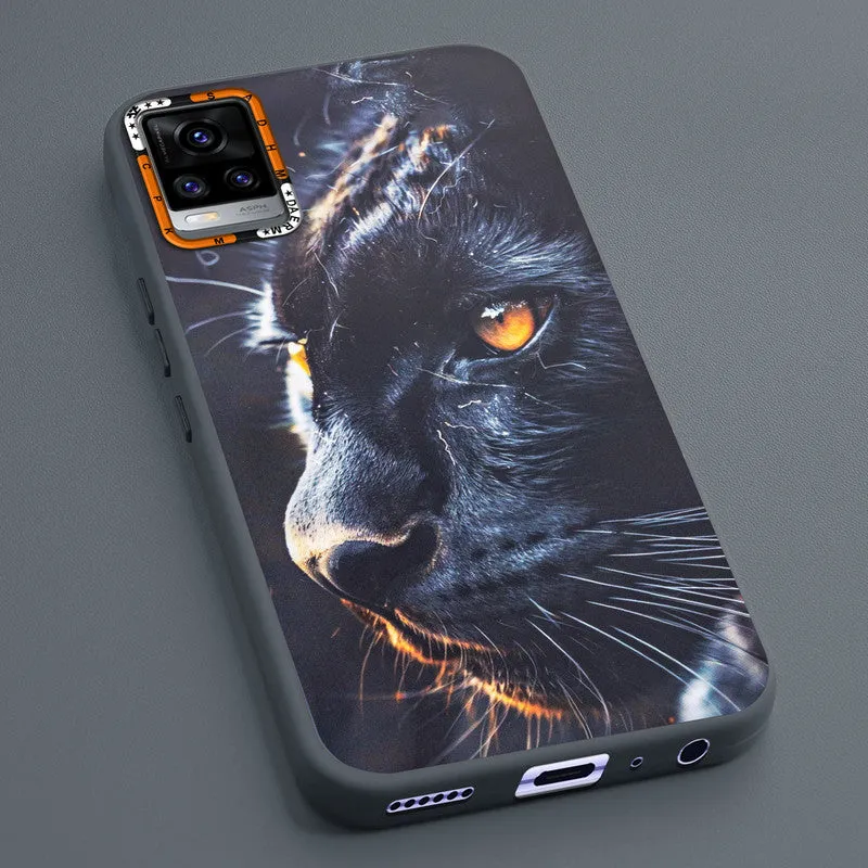 Dark Elegant Wild Creatures Printed Back Cases For Vivo V20