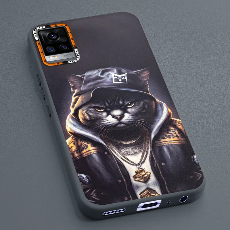 Dark Elegant Wild Creatures Printed Back Cases For Vivo V20