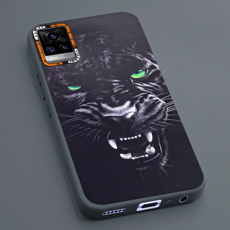 Dark Elegant Wild Creatures Printed Back Cases For Vivo V20