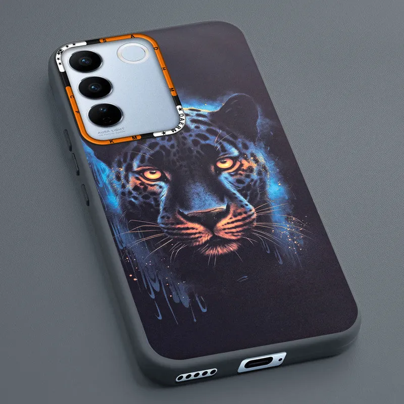 Dark Elegant Wild Creatures Printed Back Cases For Vivo V27 Pro 5G