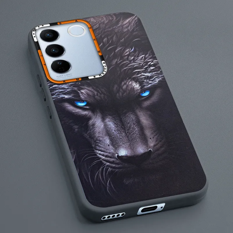 Dark Elegant Wild Creatures Printed Back Cases For Vivo V27 Pro 5G