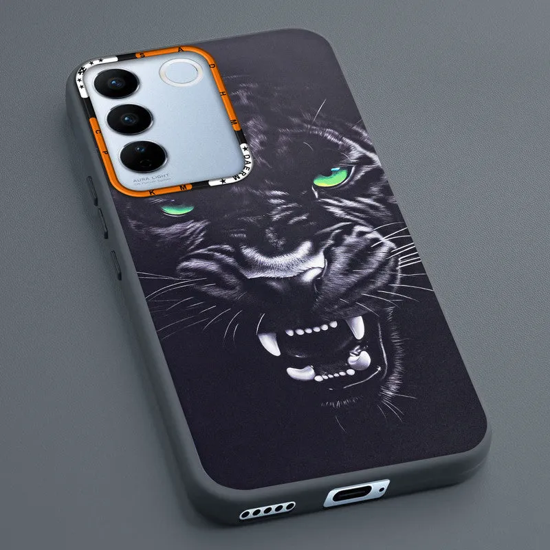 Dark Elegant Wild Creatures Printed Back Cases For Vivo V27 Pro 5G