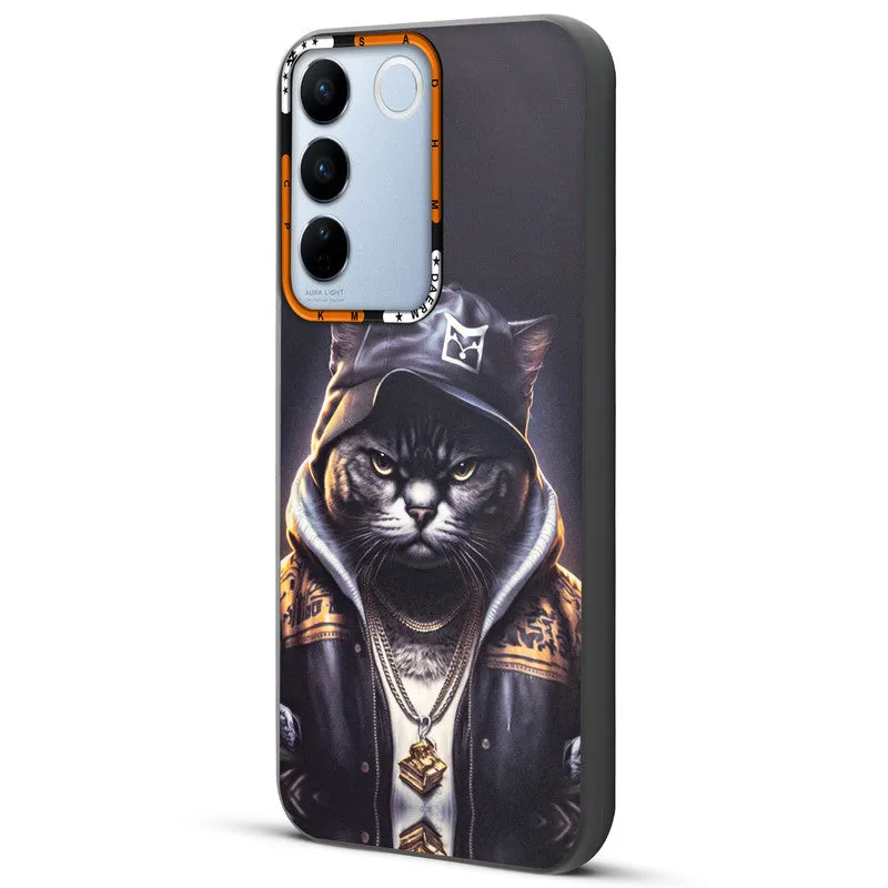 Dark Elegant Wild Creatures Printed Back Cases For Vivo V27 Pro 5G