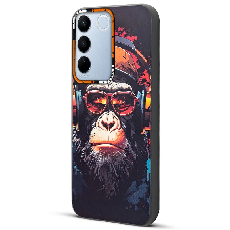 Dark Elegant Wild Creatures Printed Back Cases For Vivo V27 Pro 5G