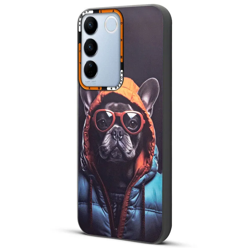 Dark Elegant Wild Creatures Printed Back Cases For Vivo V27 Pro 5G