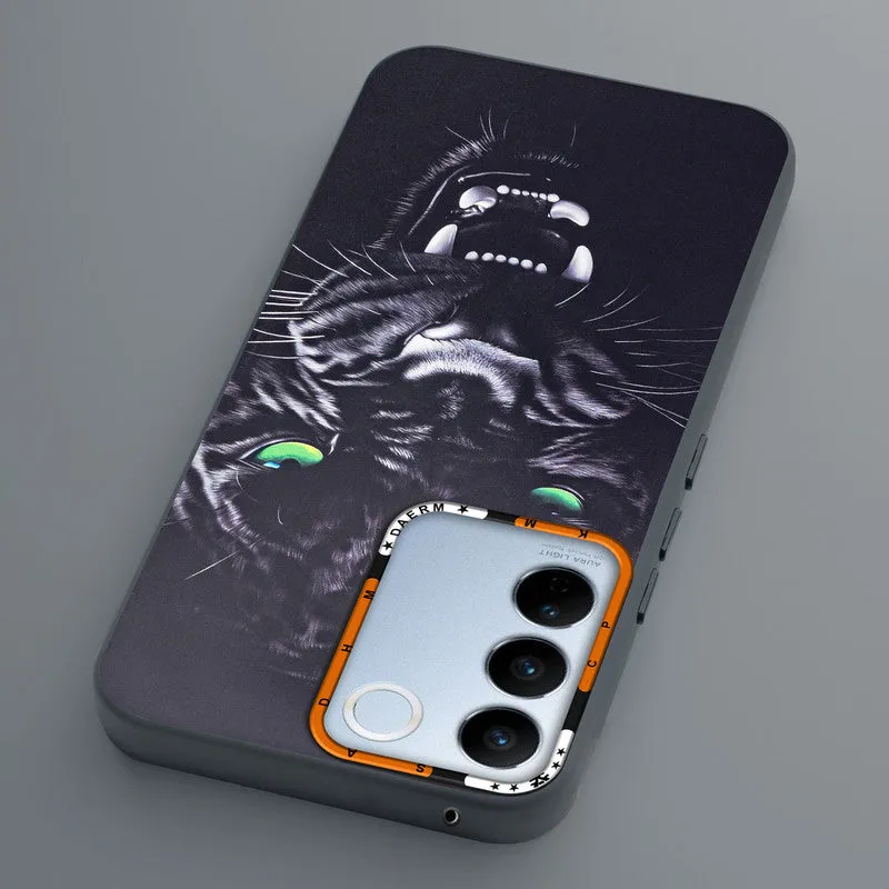 Dark Elegant Wild Creatures Printed Back Cases For Vivo V27 Pro 5G
