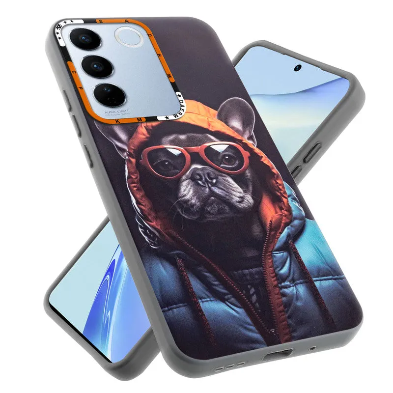 Dark Elegant Wild Creatures Printed Back Cases For Vivo V27 Pro 5G
