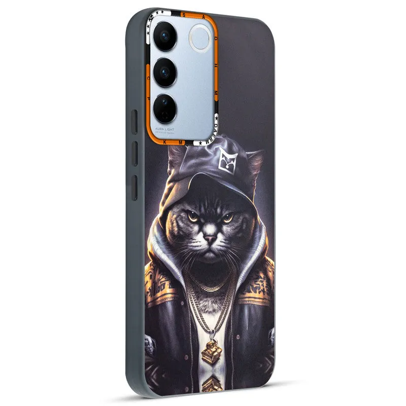 Dark Elegant Wild Creatures Printed Back Cases For Vivo V27 Pro 5G