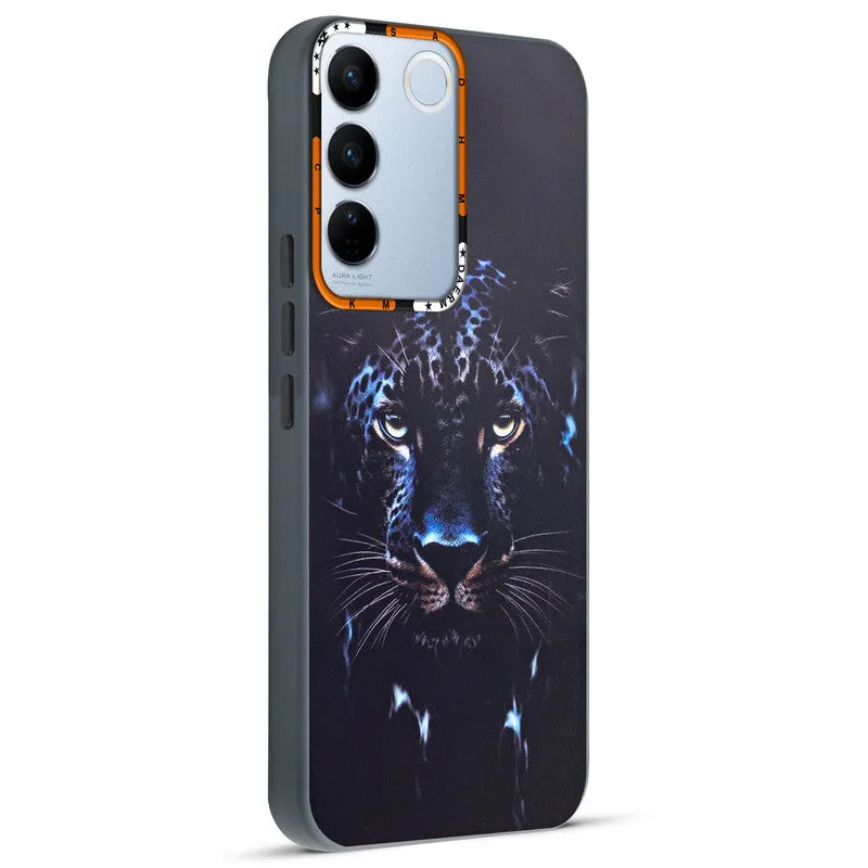 Dark Elegant Wild Creatures Printed Back Cases For Vivo V27 Pro 5G