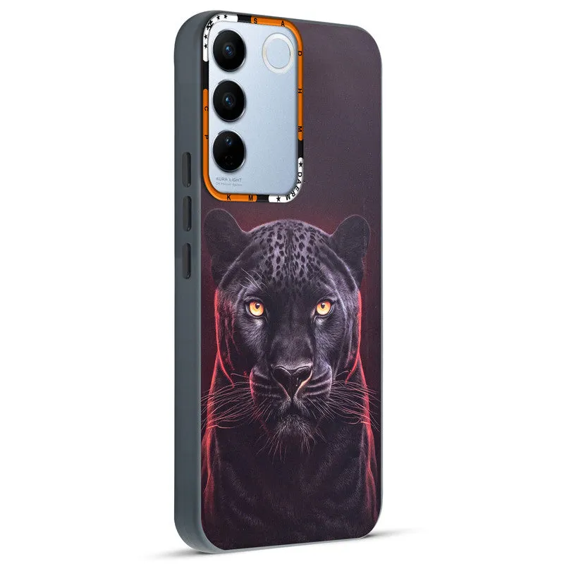 Dark Elegant Wild Creatures Printed Back Cases For Vivo V27 Pro 5G