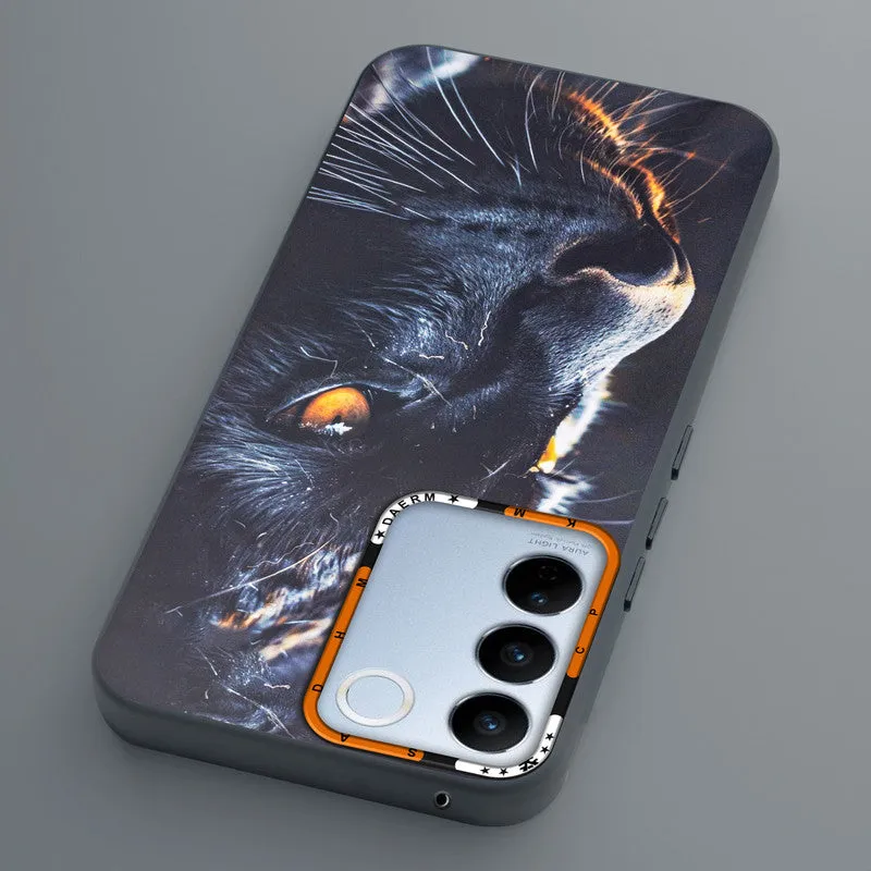 Dark Elegant Wild Creatures Printed Back Cases For Vivo V27 Pro 5G